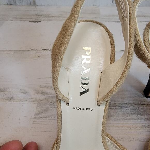 PRADA CROCODILE CAP SLING BACK COLORBLACK PUMPS, SIZE 36.5 - Picture 5 of 8